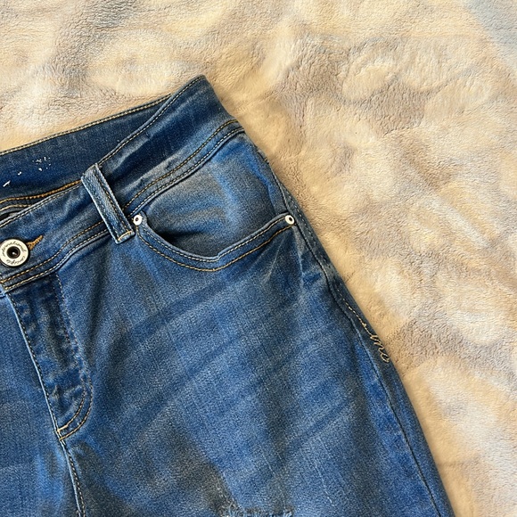 Inc International Concepts Distressed Ankle Raw Hem Jeans Size 4 - Picture 4 of 12